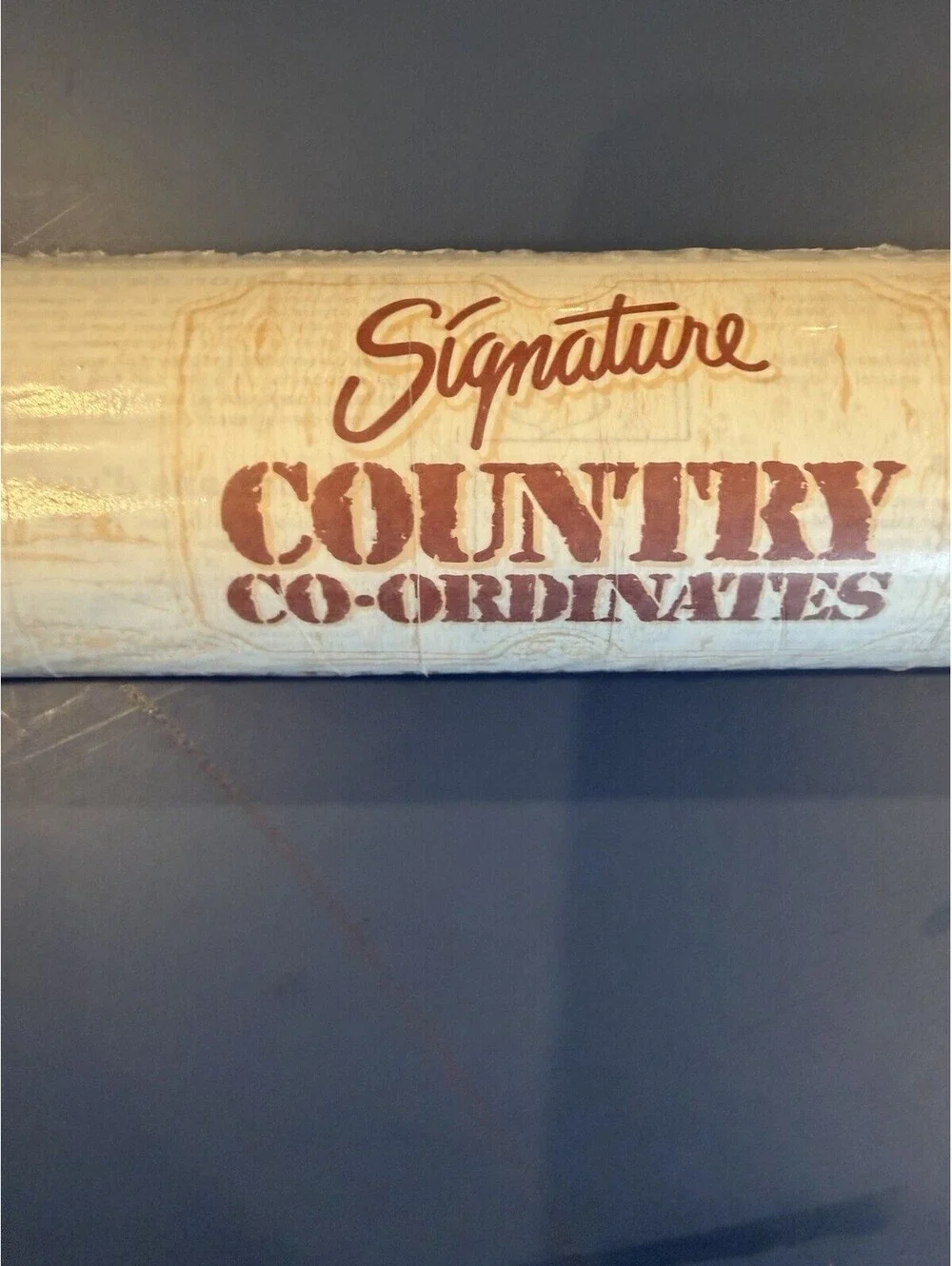 Vtg Signature Country Co-Ordinates Vinyl Coated Wallpaper 56sq Ft Floral New